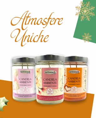 Kit Atmosfere uniche  12 pz di candele ambiente naturali 500ml
