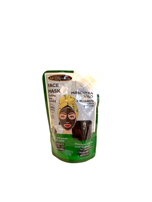 Maschera viso purificante al carbone attivo 80 ml