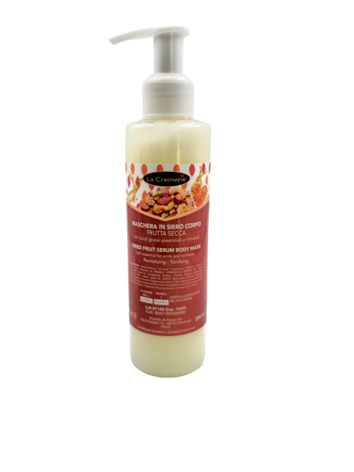 Maschera in siero corpo frutta secca  200ml