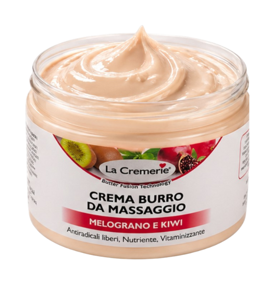 Crema burro da massaggio stimolante nutriente melograno e kiwi 500ml