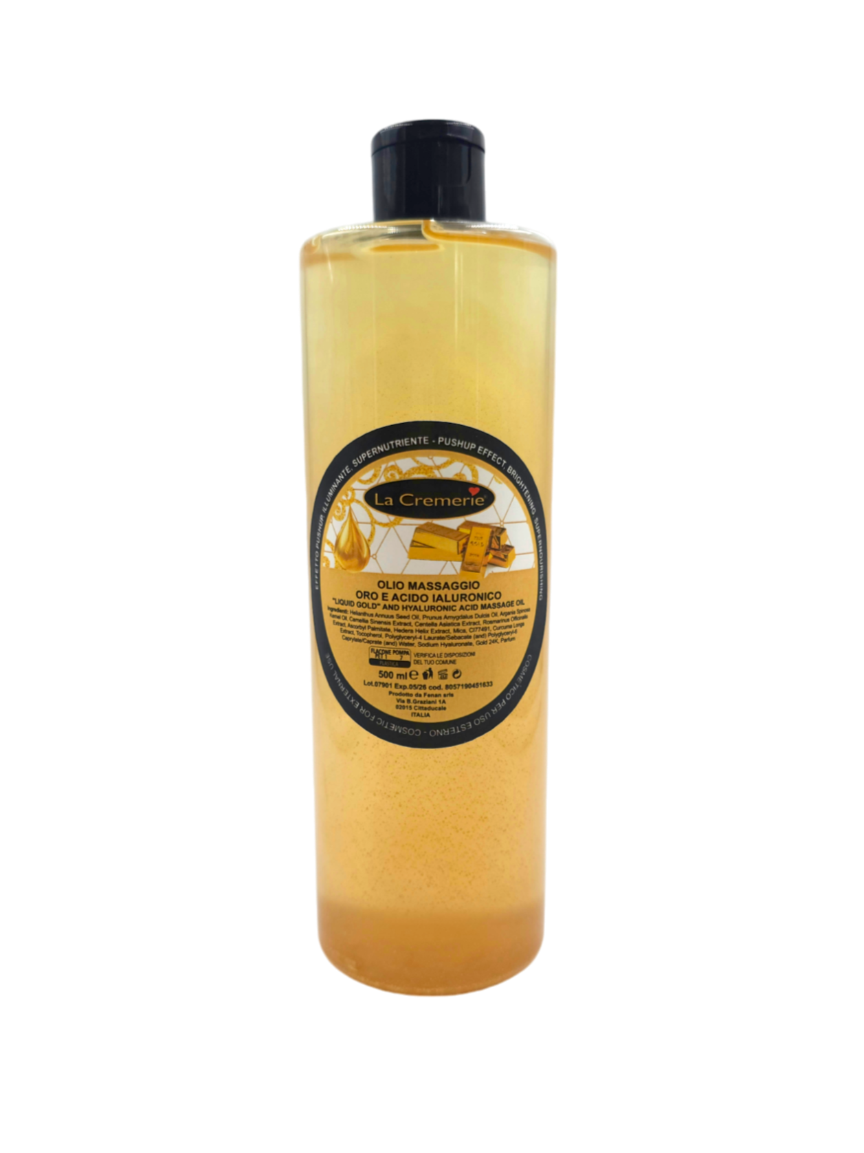 Olio massaggio Oro liquido effetto lifting 500 ml