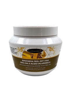 Maschera Peel Off viso Oro 24k & Acido ialuronico 500ml