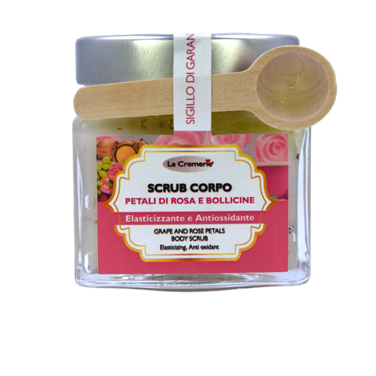 Scrub corpo Petali di Rosa e bollicine 300g