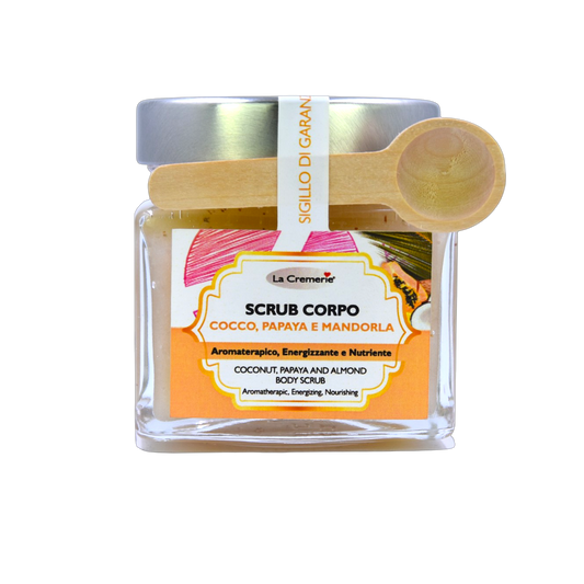Scrub corpo Cocco, Papaya & Mandorla esfoliante nutriente illuminante | 300 g