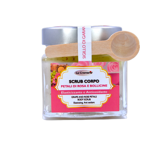 Scrub corpo Petali di Rosa & Bollicine esfoliante illuminante rigenerante | 300 g