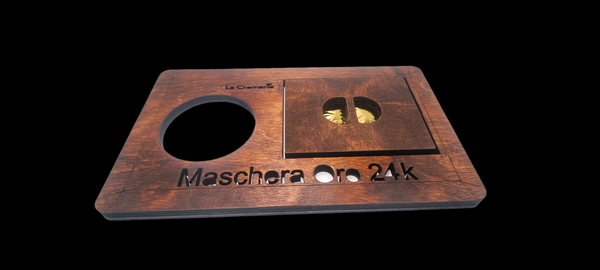VASSOIO in legno porta fogli Oro