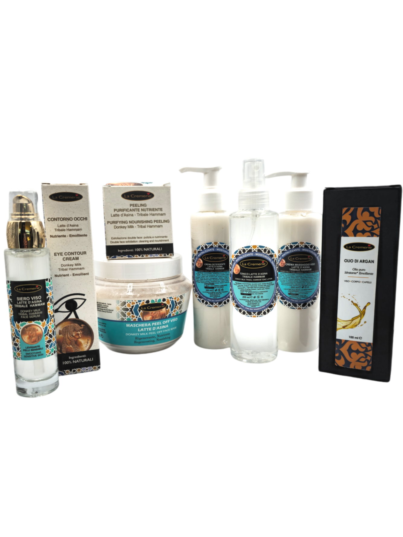OFFERTA - Trattamento completo viso idratante nutriente latte d'asina tribale hammam