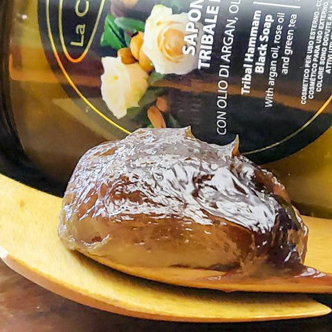 Sapone nero Tribale Hammam 200ml - La Cremerie