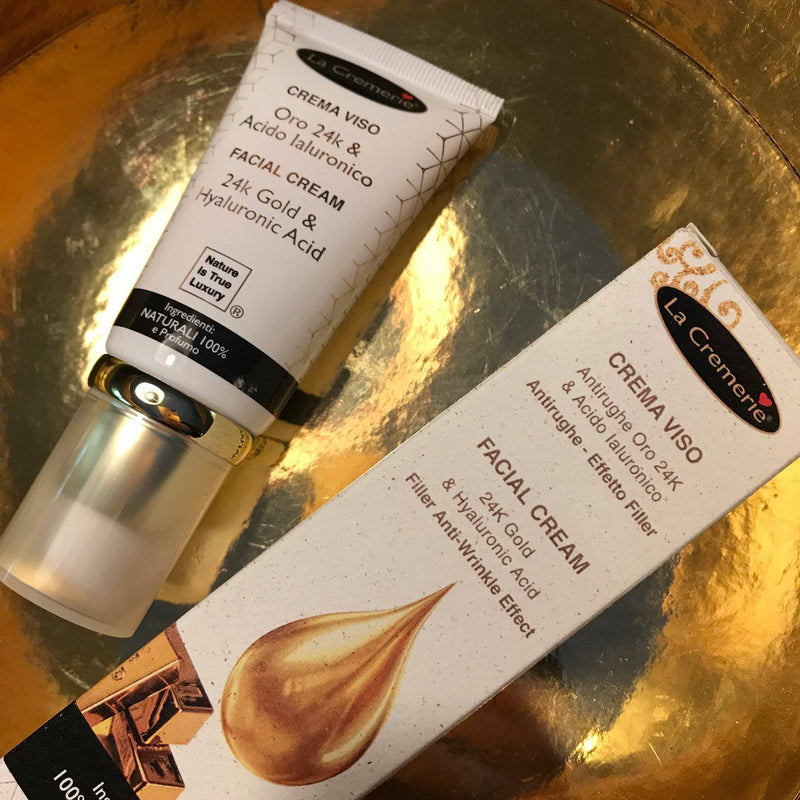 Crema viso oro 24k e Acido Ialuronico 50ml - La Cremerie