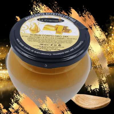 Scrub corpo Oro 24k Acido ialuronico 750g - La Cremerie