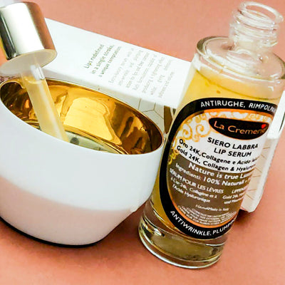 Siero labbra Oro 24k Collagene & Acido Jaluronico 30ml - La Cremerie